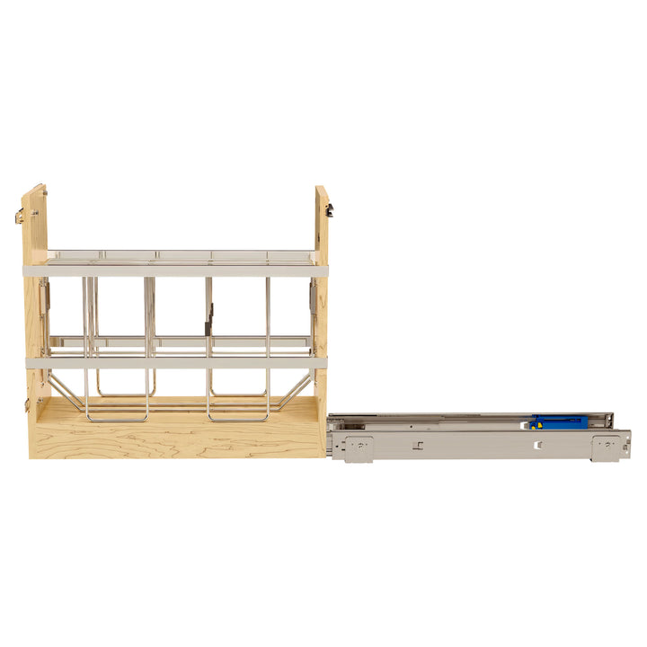 Rev-A-Shelf 8" Pullout Cabinet Organizer, Ball-bearing Soft-close, 447-BCBBSC-8C