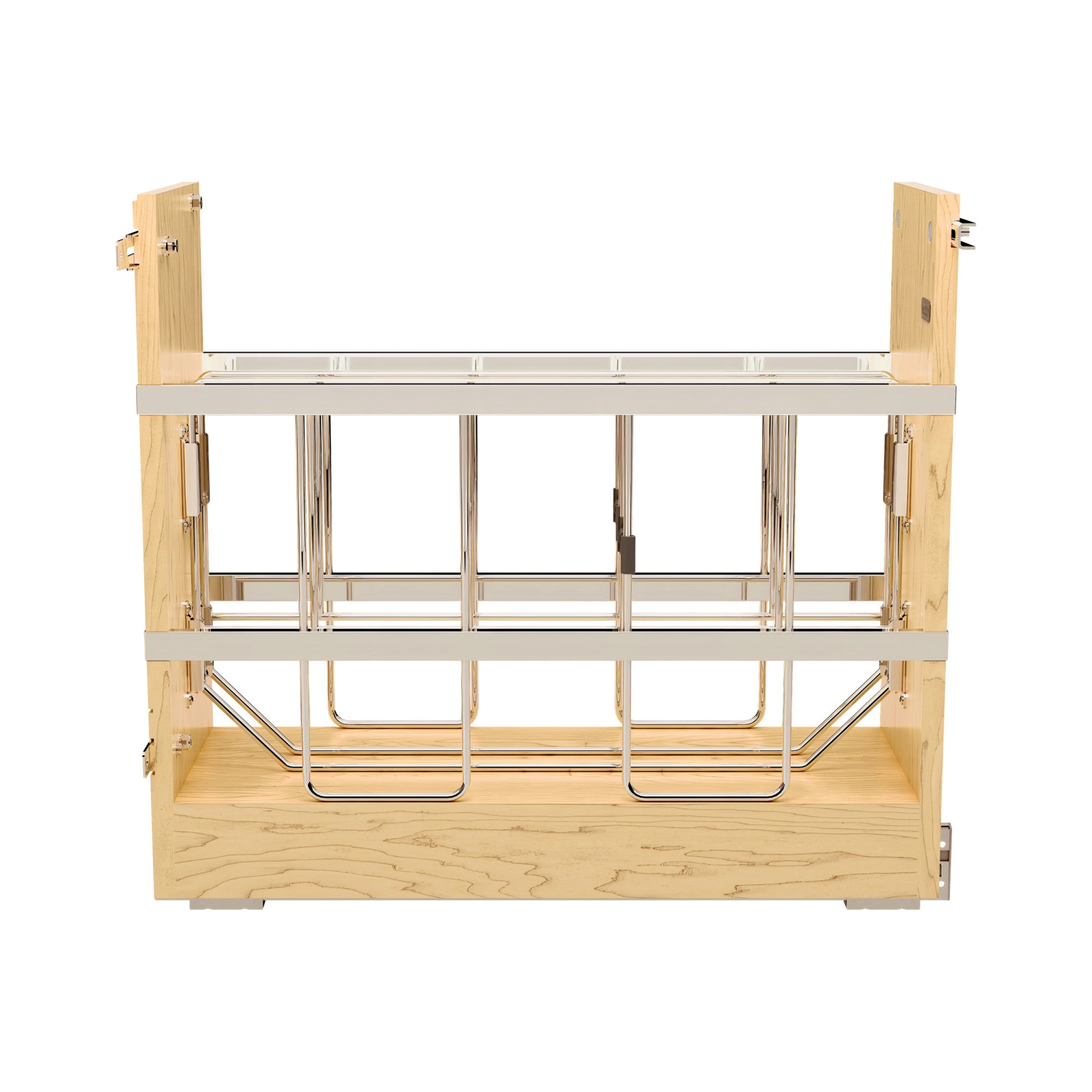 Rev-A-Shelf 8" Pullout Cabinet Organizer, Ball-bearing Soft-close, 447-BCBBSC-8C