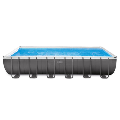 Intex 24ft x 12ft x 52in Pool Set w/ Pump, Lounger, Floating Cooler & Ladder