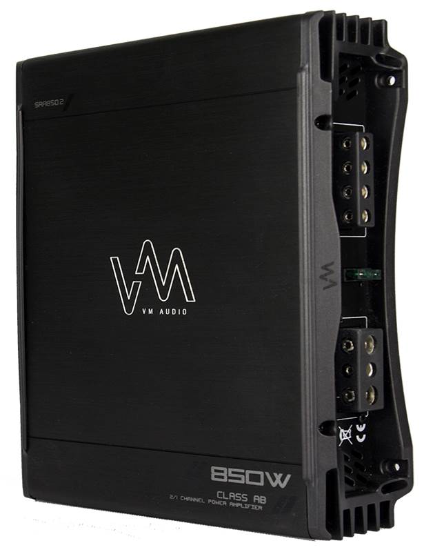 NEW VM Audio SRA850.2 850W 2/1 Channel Car Amplifier Amp + 2 Farad Capacitor