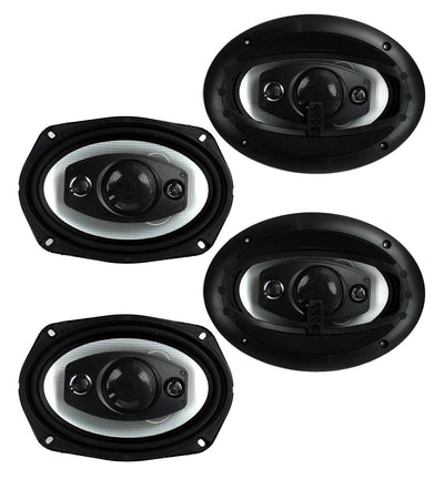 Boss Riot R94 6x9" 1000W 4 Way Car Coaxial Audio Speakers Stereo