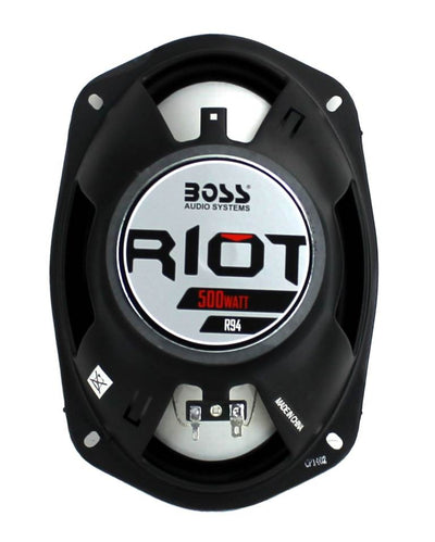 Boss Riot R94 6x9" 1000W 4 Way Car Coaxial Audio Speakers Stereo