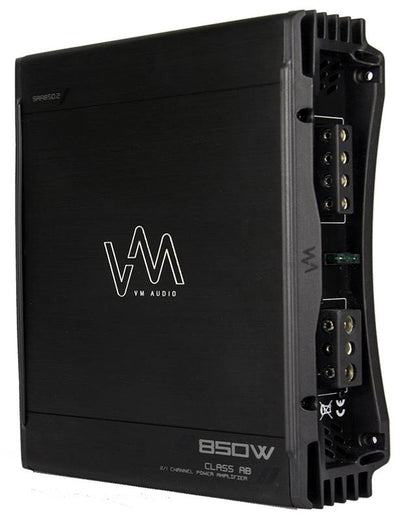 NEW VM Audio SRA850.2 850W 2/1 Channel Car Amplifier Amp + 8 Gauge Wiring Kit