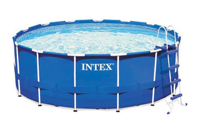 INTEX 15' x 42" Metal Frame Swimming Pool Set w/ 1000 GPH Filter Pump (Open Box)