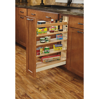 Rev-A-Shelf 448 5" Pull Out Cabinet Organizer w/ Shelves (Certified Refurbished)
