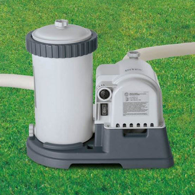 INTEX 2500 GPH GCFI Pool Filter Pump with Timer (633T) & Deluxe Maintenance Kit - VMInnovations
