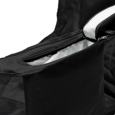 Coleman Cooler Quad Chair + Built-In Cooler and Cup Holder, Black | Used