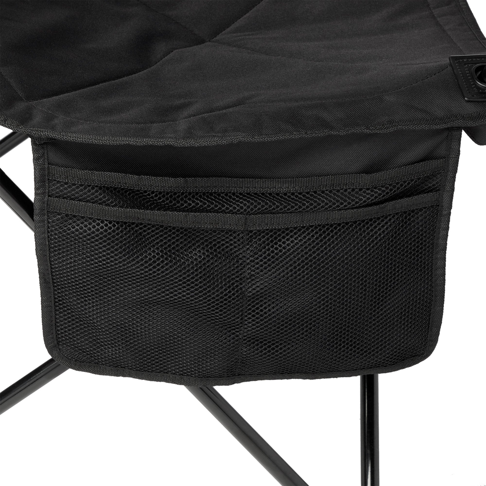 Coleman Cooler Quad Chair + Built-In Cooler and Cup Holder, Black | 2000020267