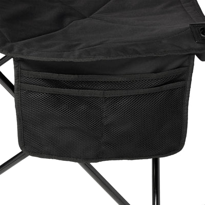 Coleman Cooler Quad Chair + Built-In Cooler and Cup Holder, Black | 2000020267