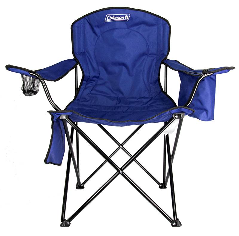 Coleman Camping - Lawn Chair w/Built-In Cooler And Cup Holder, Blue | 2000020266