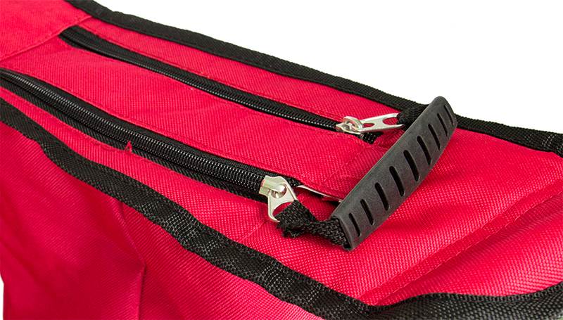 Coleman Folding Quad Chair Built-In Cooler And Cup Holder, Red (For Parts)