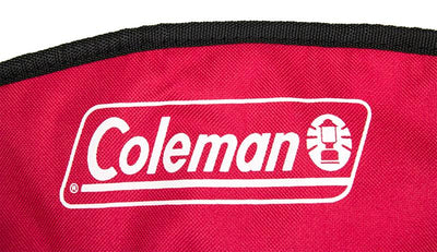 Coleman Folding Quad Chair Built-In Cooler And Cup Holder, Red (For Parts)