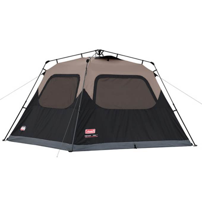 COLEMAN Waterproof 6 Person Family Camping Instant Tent - 10' x 9' - Open Box