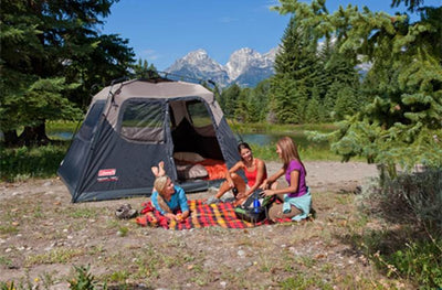 COLEMAN Waterproof 6 Person Family Camping Instant Tent - 10' x 9' - Open Box