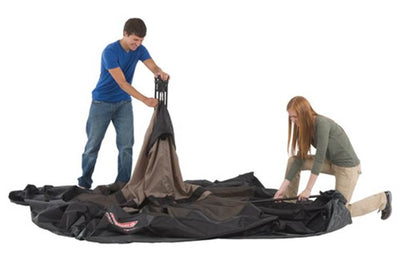 COLEMAN Waterproof 6 Person Family Camping Instant Tent - 10' x 9' - Open Box