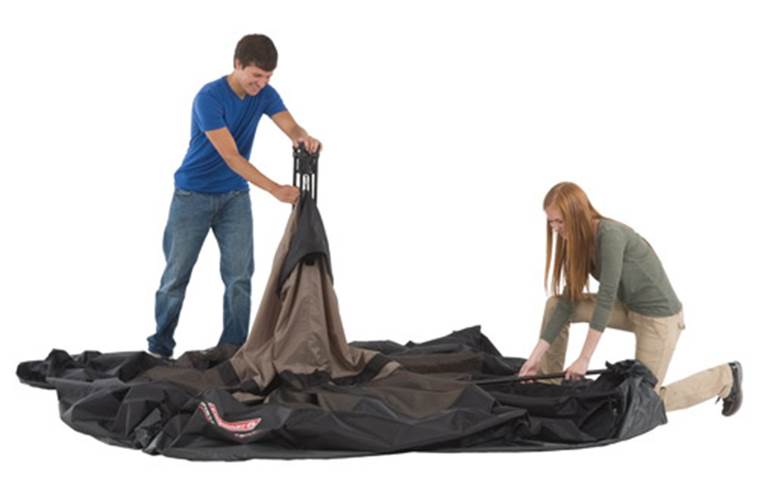 COLEMAN Waterproof 6 Person Family Camping Instant Tent - 10' x 9' - Open Box