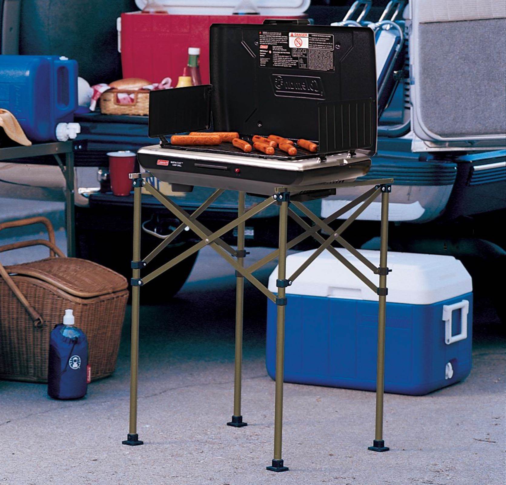 COLEMAN Tailgating Camping High Stand for 2-3 Burner Stoves & Coolers (Open Box)