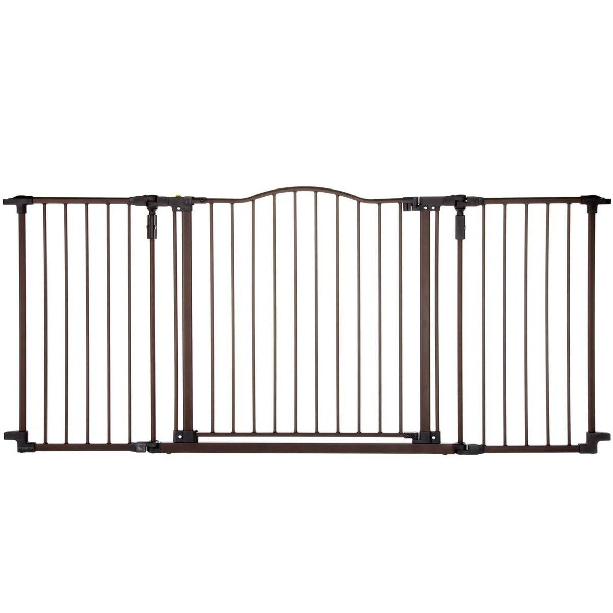 North States Deluxe Decor 38-71" Wide Baby & Pet Metal Gate, Matte Bronze (Used)