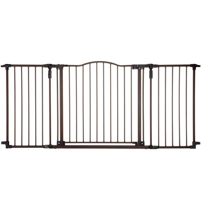 North States Deluxe Decor Baby and Pet Metal Gate, Matte Bronze (Used)