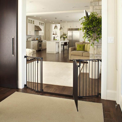North States Deluxe Decor Baby/Pet Metal Gate, Matte Bronze (Open Box)