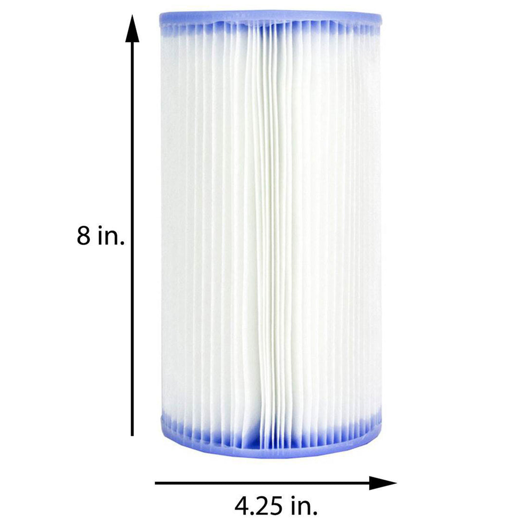 Intex Type A Easy Set Above Ground Pool Replacement Filter Cartridge, (4 Pack)
