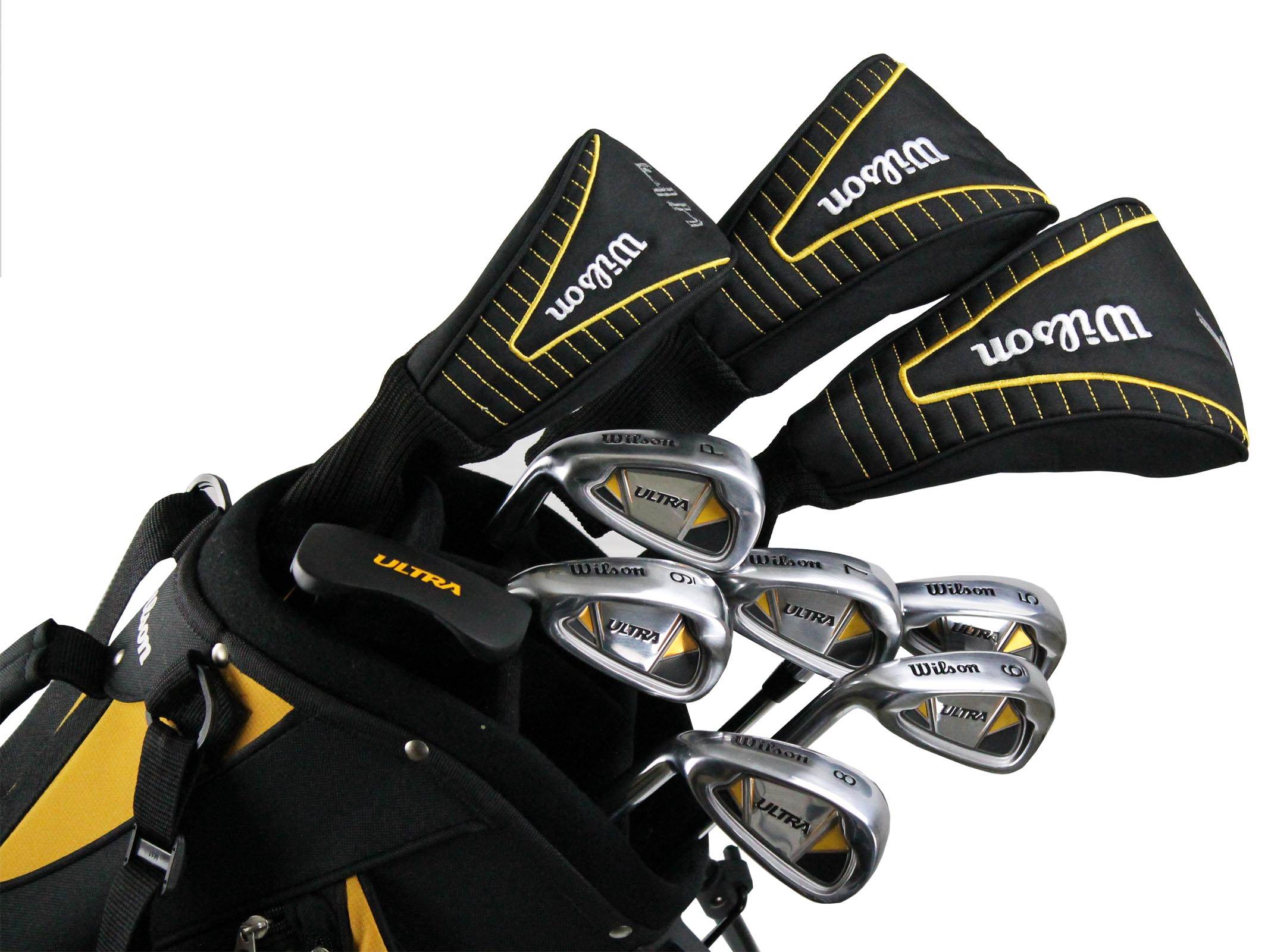 Wilson Ultra Left Handed Mens Golf Club Set w/ Stand Bag (Missing Driver)