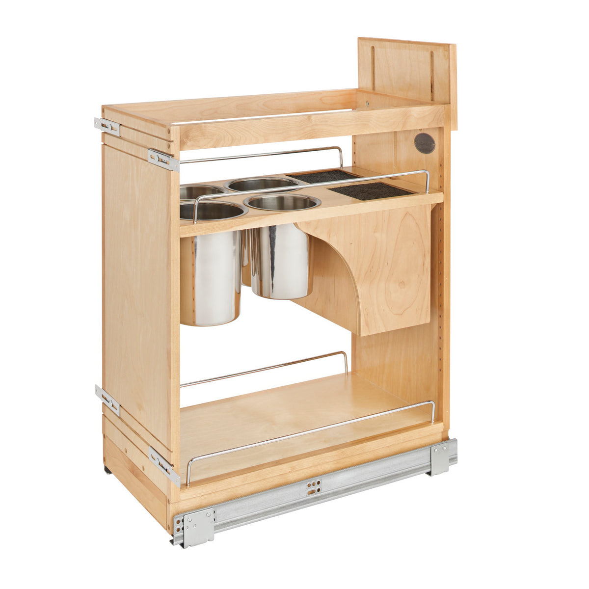 Rev-A-Shelf 448KB-BCSC-11C 11" Pullout Cabinet Organizer w/Universal Knife Block