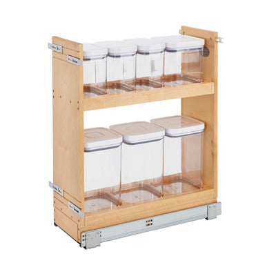 Rev-A-Shelf Pull Out Cabinet Organizer w/OXO Storage Containers (Open Box)