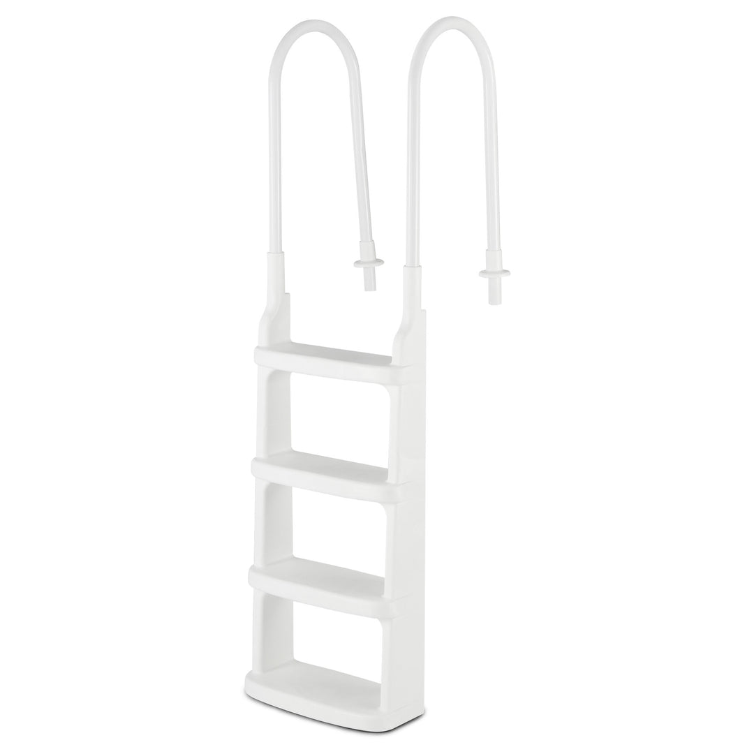 Main Access 200200 Easy Incline Above Ground In Pool Swimming Pool Ladder, White - VMInnovations