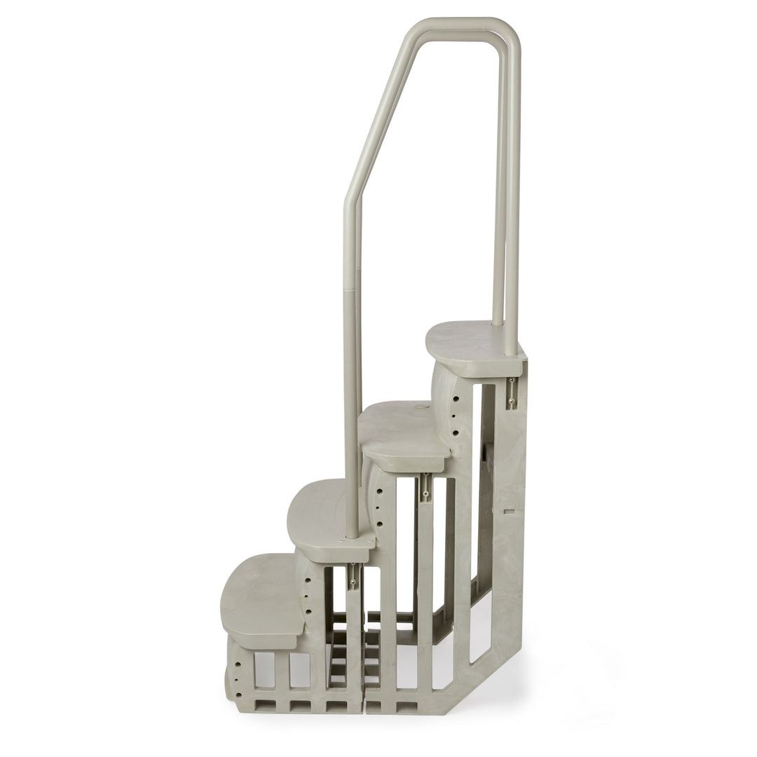 Main Access 26" iStep AboveGround Pool Step Ladder Entry System Taupe(For Parts)