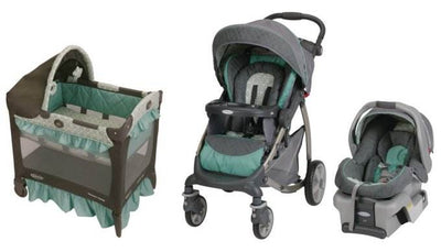 Graco Stylus Stroller, SnugRide 30 Car Seat & Pack n' Play Playard - Winslet