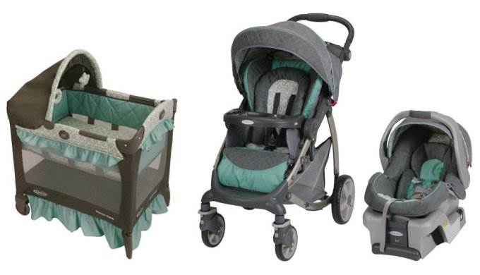 Graco Stylus Stroller, SnugRide 30 Car Seat & Pack n' Play Playard - Winslet