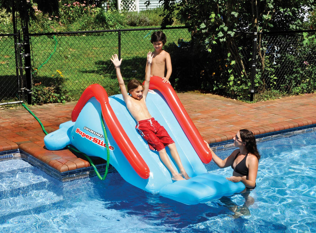 Swimline Super Water Slide Inflatable Swimming Pool Toy Kids Summer Fun | 90809