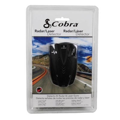 Cobra ESD-9275 9 Band Police Cop Car Escort Laser Radar Detector Gun Detection