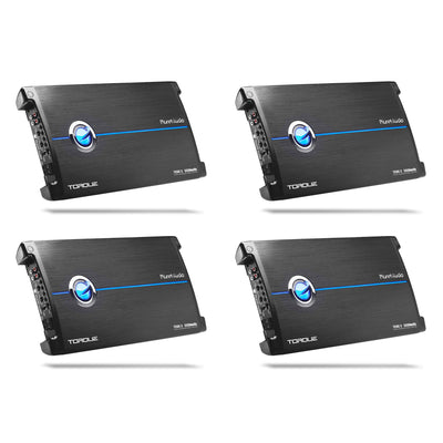 Planet Audio TR5000.1D Mono Car Sub Amplifier, 5000 Watts, 1 Ohm Stable (4 Pack)
