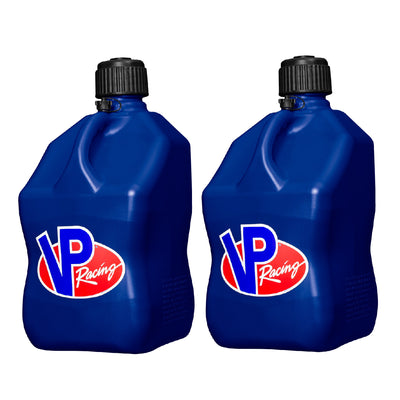 VP Racing Motorsport 5.5 Gallon Square Plastic Utility Jugs, Blue (2 Pack)