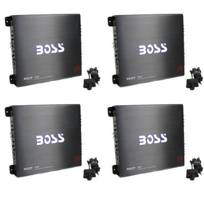 BOSS Audio R3004 1200W 4 Channel Car Amplifier Power Stereo Amp+Remote (4 Pack)