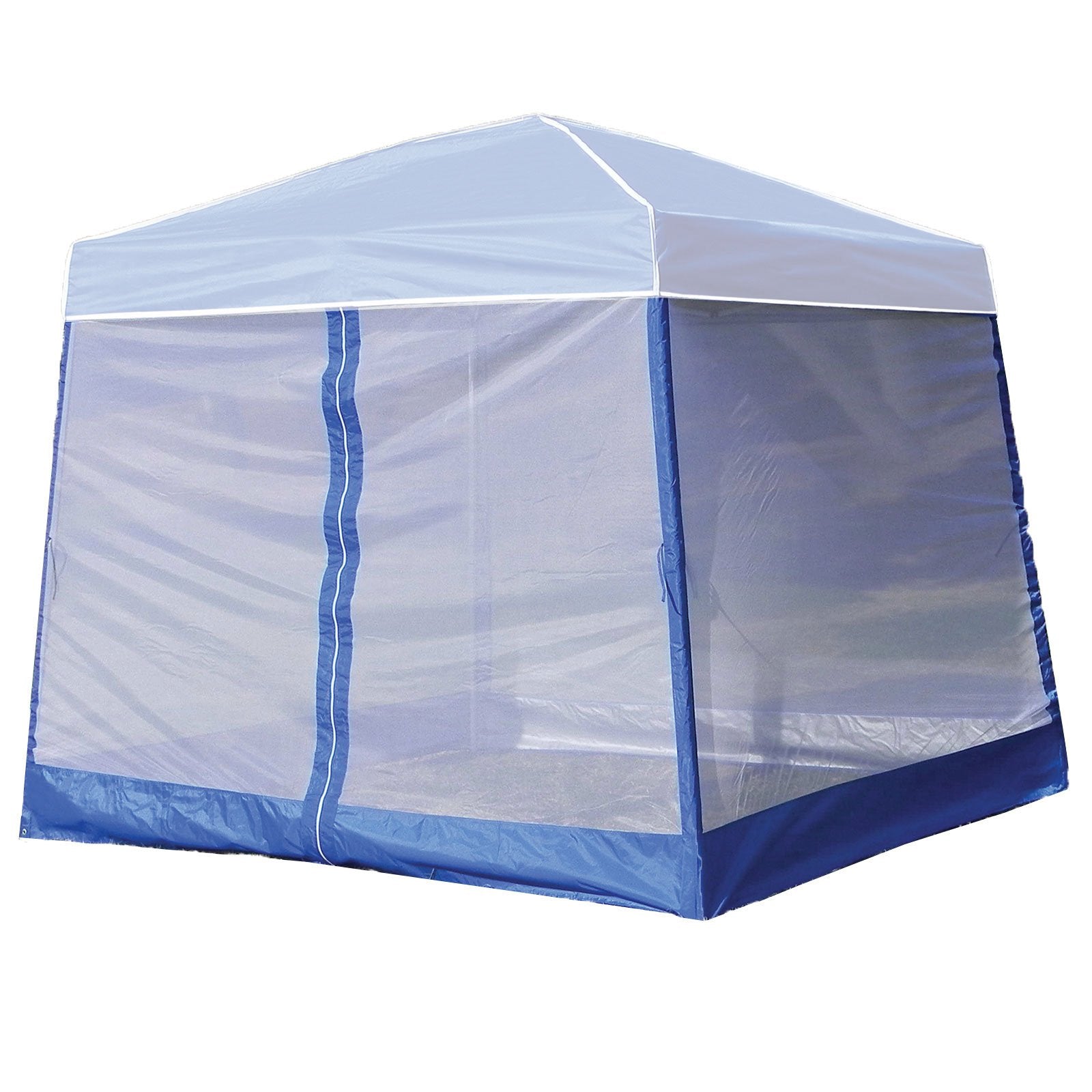Z-Shade Horizon 10' Angled Screen Patio Attachment, Blue (Refurbished)