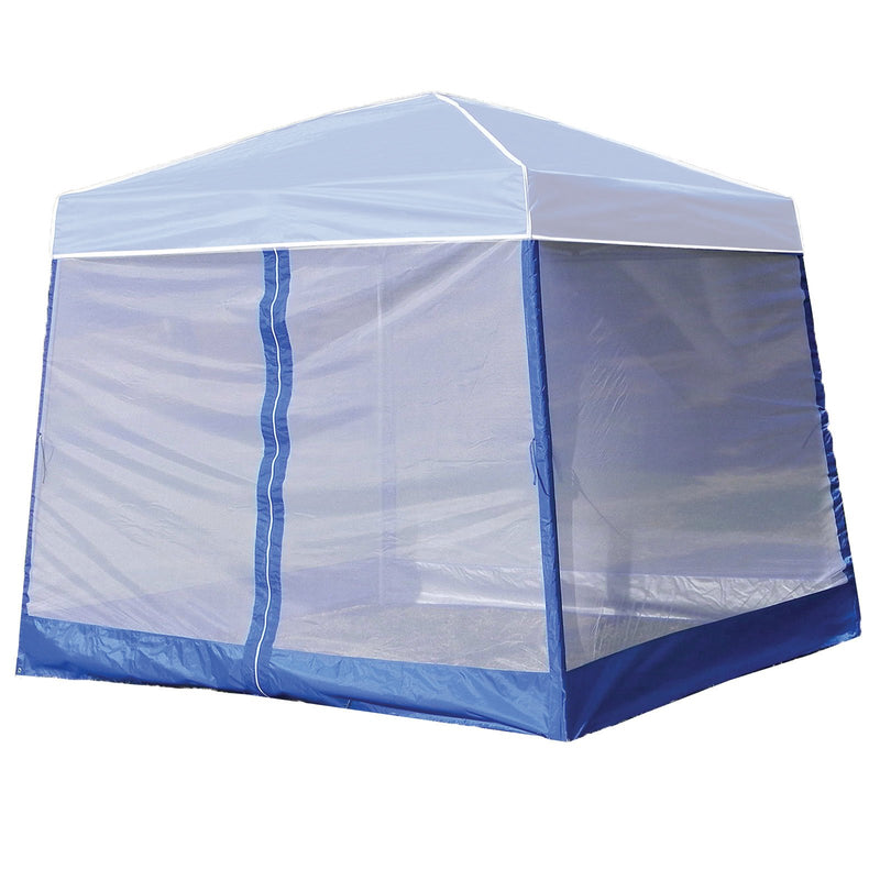 Z-Shade 10 Ft Screenroom Shelter, Blue (Canopy Not Included) (Open Box) (4 Pack)