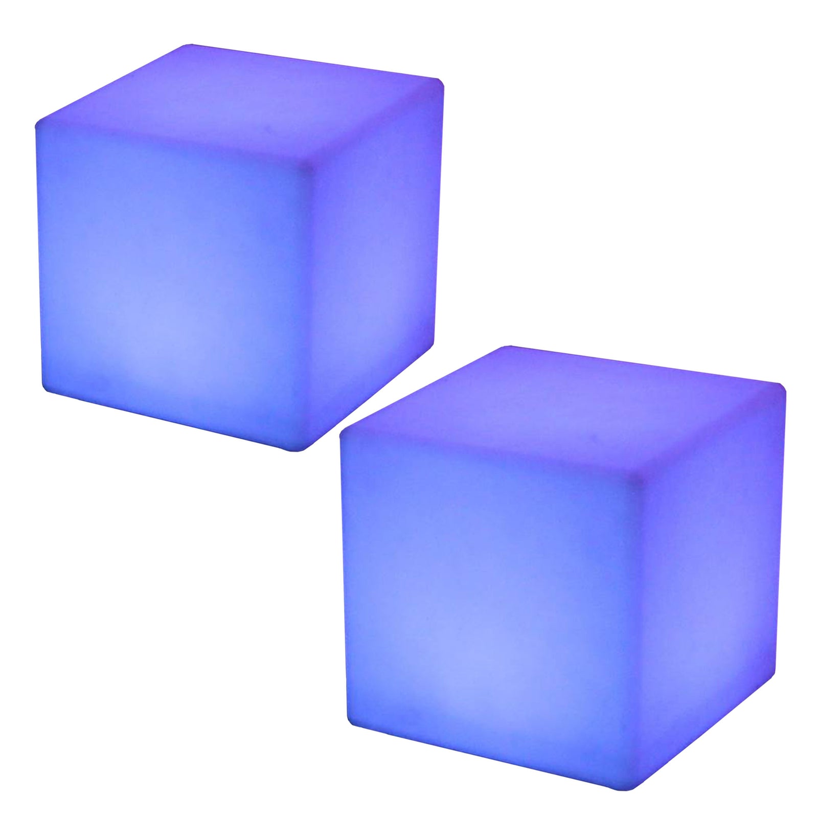 Main Access 16" Pool Spa Waterproof Color-Changing LED Light Cube Seat (2 Pack) - VMInnovations