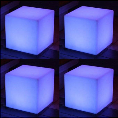 Main Access 16" Pool Spa Waterproof Color-Changing LED Light Cube Seat (4 Pack) - VMInnovations