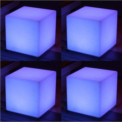 Main Access 16" Pool Spa Waterproof Color-Changing LED Light Cube Seat (4 Pack)