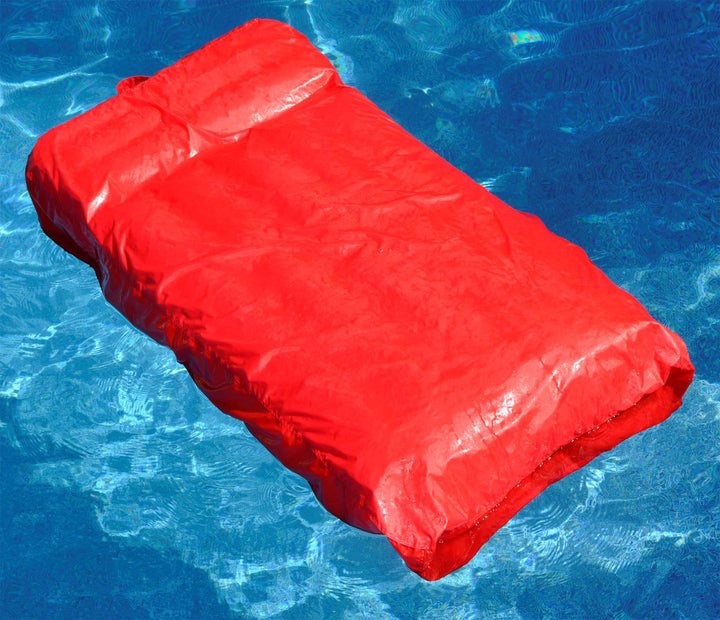 Swimline Solstice 15030R SunSoft Swimming Pool Inflatable Fabric Loungers Red, 2