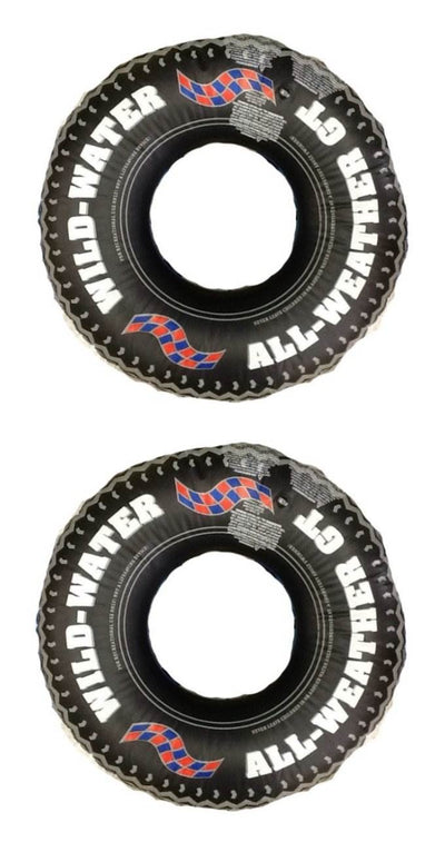 Swimline 36" Inflatable Wild Water All Weather Tire Swimming Pool Float (2 Pack)
