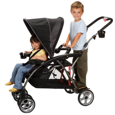 Safety 1st Stand OnBoard Double Baby Stroller - Classic Black - Open Box!