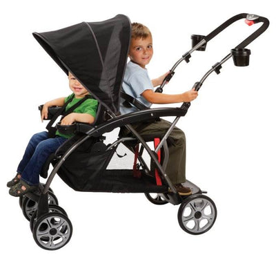 Safety 1st Stand OnBoard Double Baby Stroller - Classic Black - Open Box!