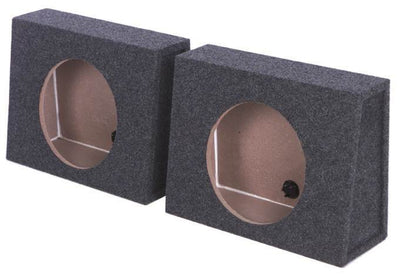 2) BOSS D12F 12" 2000W Car Audio Shallow/Slim Mount Subwoofers + 2) Sub Boxes