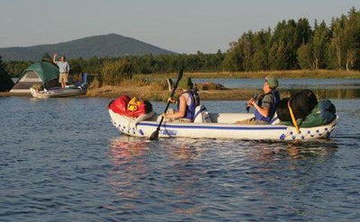 Sea Eagle 3 Person Inflatable Kayak Canoe w/ Paddles & Repair Kit (Open Box) - VMInnovations