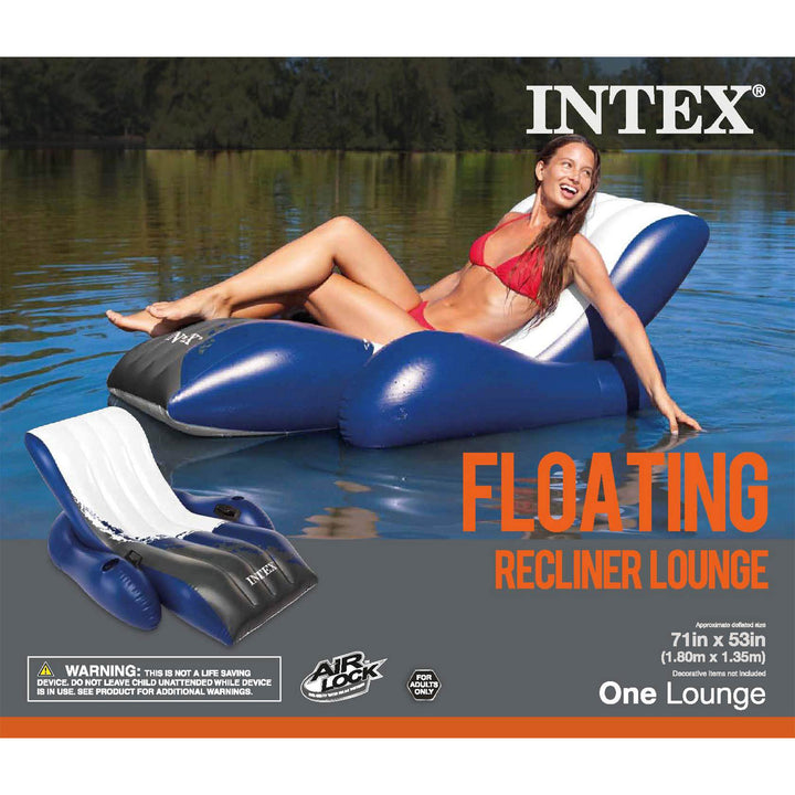 Intex 18ft x 48in Metal Frame Above Ground Round Family Swimming Pool Set & Pump