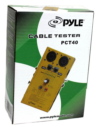 2) PYLE PRO PCT40 12 IN 1 Plug Audio LED Cable Electrical Testers 1/4"/XLR/USB - VMInnovations